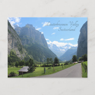 Cartão Postal Belo Vale Lauterbrunnen, Suiça