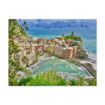 Belo Vernazza, Cartão-postal italiano