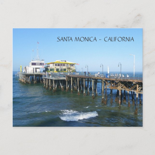 Cartão Postal Belos Papais noeis, Monica Pier Postcard! (Frente)