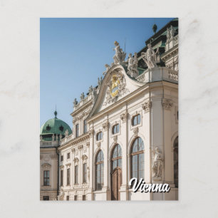 Cartão Postal Belvedere Viena Áustria Viagem