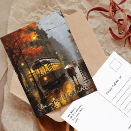 Cartão Postal Bem Deseja Trama de Queda em Lisboa, Portugal