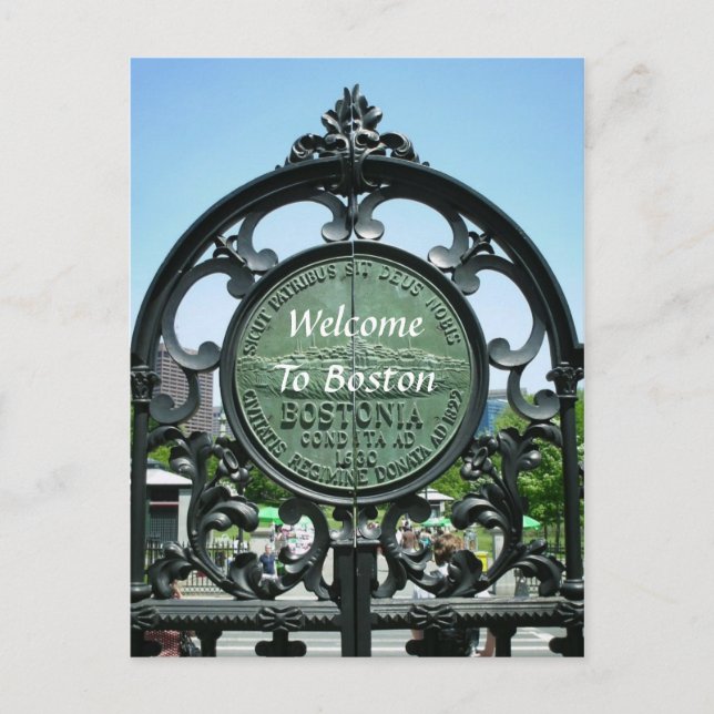 Cartão Postal Bem-Vindo A Boston (Frente)