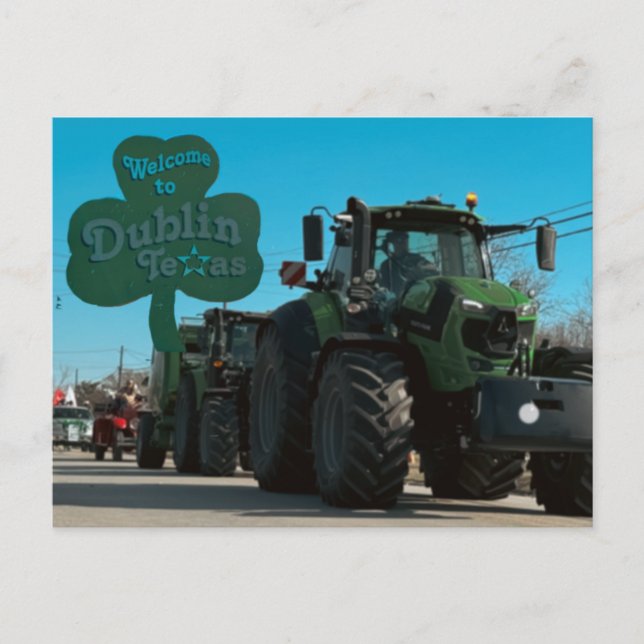 Cartão Postal Bem-vindo a Dublin (Texas) (Frente)