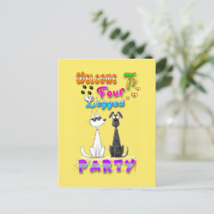 Cartão Postal Bem-vindo à Festa dos Quatro Pés