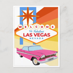 Cartão Postal Bem-vindo a Las Vegas Nevada