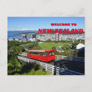 Cartão Postal Bem-vindo a - Nova Zelândia - Wellington