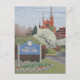 Cartão Postal Bem-vindo a Portland Maine