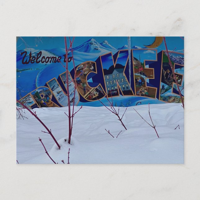 Cartão Postal Bem-vindo a Truckee! (Frente)
