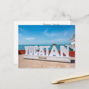 Cartão Postal Bem-vindo a Yucatán