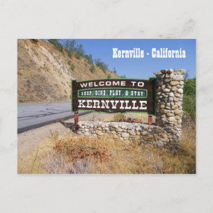 Cartão Postal Bem-vindo ao Cartão-postal de Kernville!