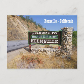 Cartão Postal Bem-vindo ao Cartão-postal de Kernville!