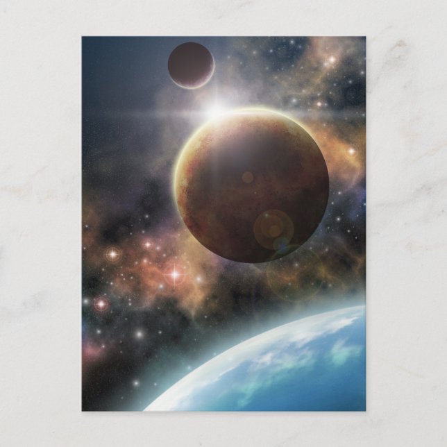 Cartão Postal Bem-vindo ao Espaço (Frente)