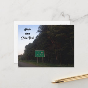 CARTÃO POSTAL BEM-VINDO AO ESTADO DE NOVA IORQUE