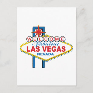 Cartão Postal Bem-vindo ao Fabuloso Las Vegas
