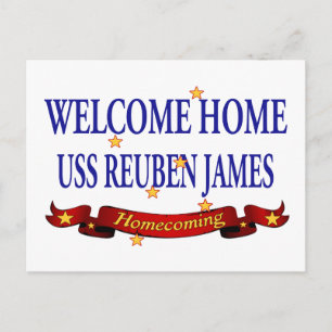 Cartão Postal Bem-vindo ao lar USS Reuben James