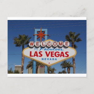 Cartão Postal Bem-vindo ao Letreiro Fabuloso de Las Vegas 