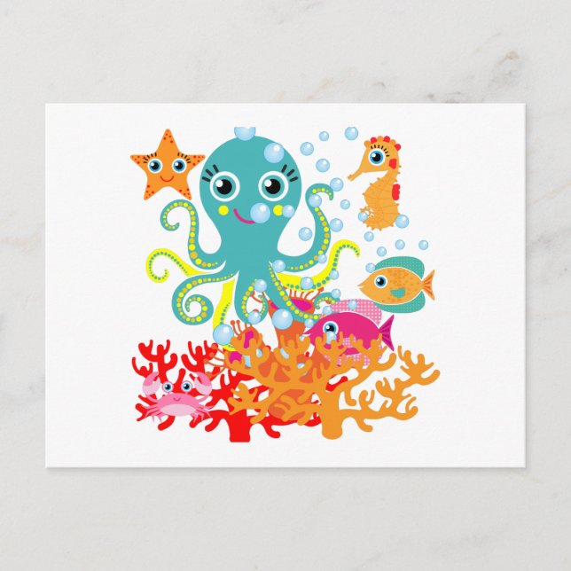 Cartão Postal Bem-vindo ao Oceano (Frente)