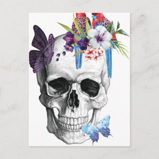 Cartão Postal Bem-vindo ao Paraíso da Morte do Crânio Má Tropica