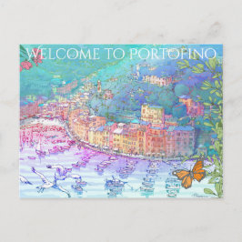 Cartão Postal Bem-vindo ao portofino