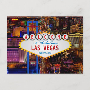 Cartão Postal Bem-vindo ao viagem LAS VEGAS