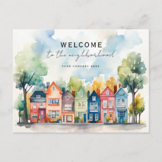 Cartão Postal Bem-vindo Personalizado à Realty do Bairro