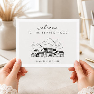 Cartão Postal Bem-vindo Personalizado à Realty do Bairro