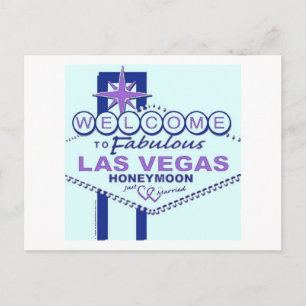 Cartão Postal Bem-vindos à Lua de mel de Las Vegas