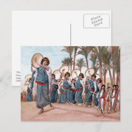 Cartão Postal Bênçãos da Páscoa. Arte fina 