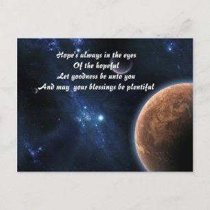 Cartão Postal Bênçãos de cartazes