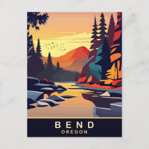 Cartão Postal Bend, Oregon, Viagem