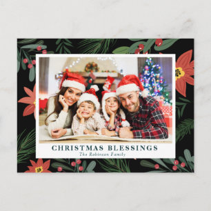Cartão Postal BÊNDIOS DE NATAL natal floral