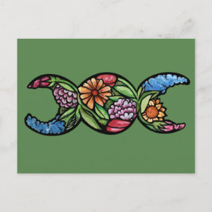 Cartão Postal "Bendita Seja" Flor da Tríplice Lua  