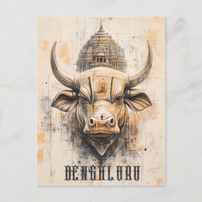 Cartão Postal Bengaluru Índia (Frente)