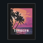 Cartão Postal Benidorm Espanha Summer Vibes Beach<br><div class="desc">Linda Espanha Benidorm Summer Vibes Praia Artowork mostrando palmeiras e a incrível paisagem. Excelente souvenir e ideia de presente.</div>