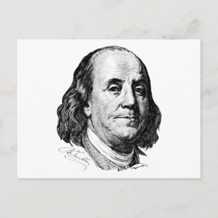 Cartão Postal Benjamin Franklin