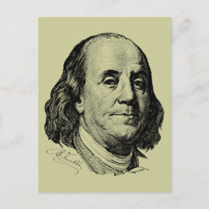 Cartão Postal Benjamin Franklin