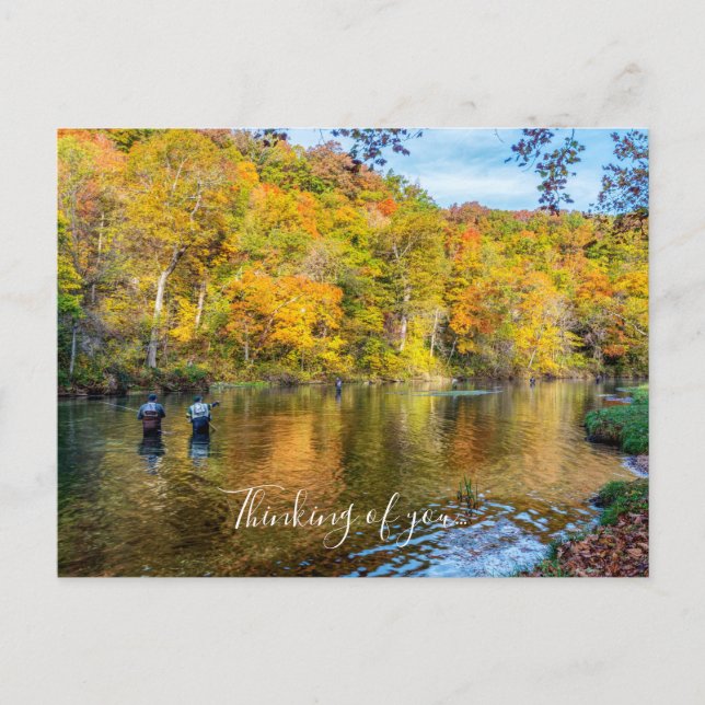 Cartão Postal Bennett Primavera Autumn Fisheries Thinking U Post (Frente)