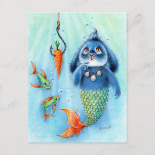 Cartão Postal Benny Blue - Merbunny