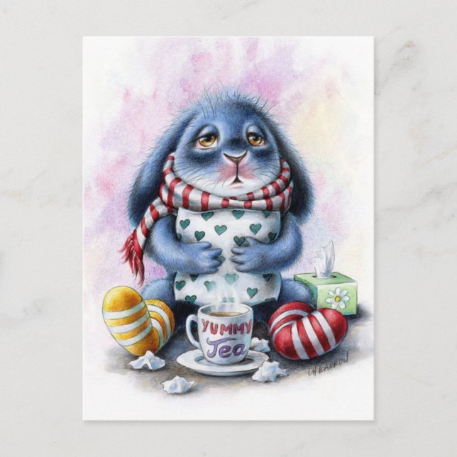 Cartão Postal Benny Blue - Obtenha um Cartão-Postal Bem Em Breve (Frente)