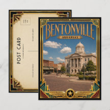 Bentonville Arkansas Arte Deco Vintage Idade Doura