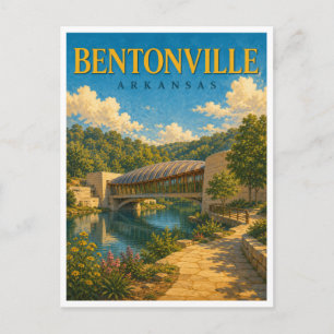 Cartão Postal Bentonville Arkansas Crystal Bridges GeoSaga