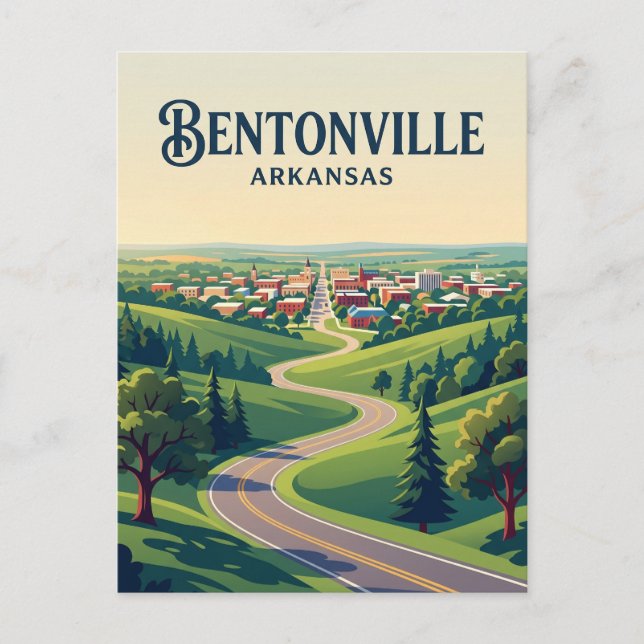 Cartão Postal Bentonville EUA (Frente)