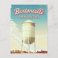Bentonville, poster de viagens de Arkansas.