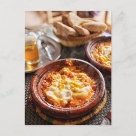 Cartão Postal Berber Breakfast Moroccan Shakshuka Travel Photo