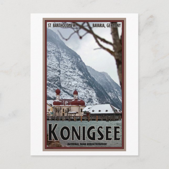 Cartão Postal Berchtesgaden - Bartolomeu Rua (Frente)