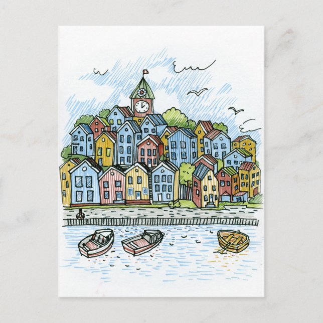 Cartão Postal Bergen (Frente)