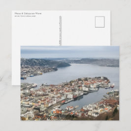 Cartão Postal Bergen Noruega
