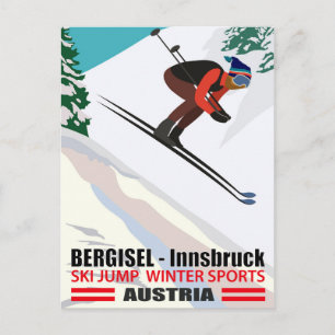 Cartão Postal Bergisel - Innsbruck, Salto de Esqui na Áustria