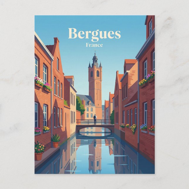 Cartão Postal Bergues França (Frente)