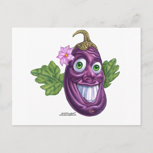 Cartão Postal berinjela (Frente)